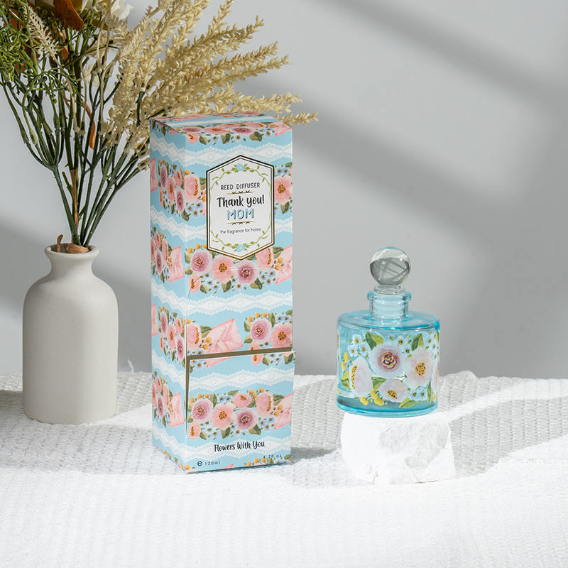 Morsdag elegant rund glassflaske siv diffuser