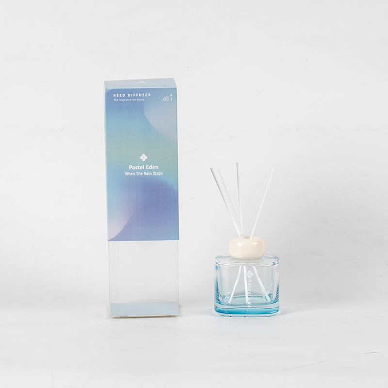 Firkantet parfymeflaske i klart glass siv diffuser-aroma diffuser fabrikk