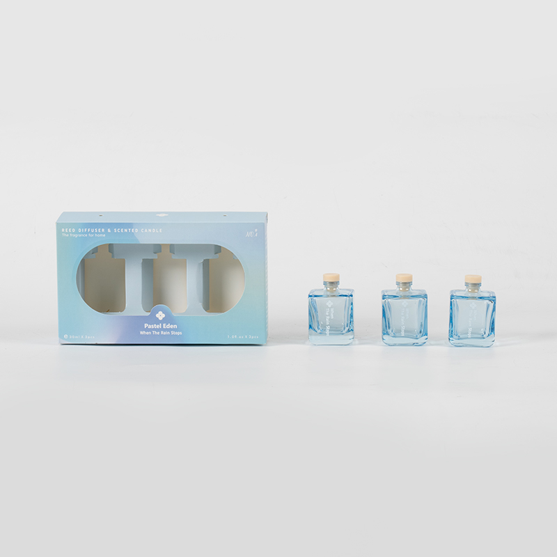 3 STK firkantet flaske siv diffuser sett-3 STK aromasett