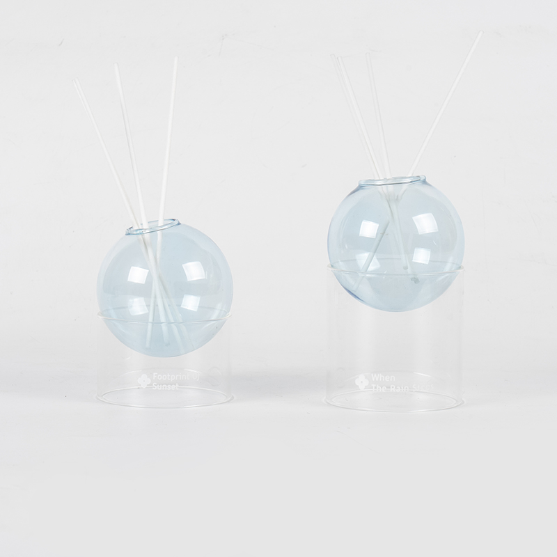 Klar glassbase, glasskule-type siv diffuser-styling aromaterapi