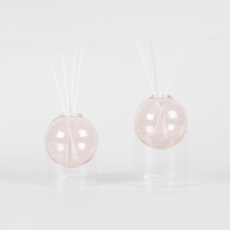 Klar glassbase, glasskule-type siv diffuser-styling aromaterapi